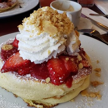 Lady C’s - Strawberry Cream Cheese souffle pancakes. - Breakfast & Brunch Near Me - Tarzana, California Lady C’s - Strawberry Cream Cheese souffle pancakes. - Breakfast & Brunch Near Me - Tarzana, California