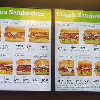 Subway - Menu board - Sandwiches Near Me - Valemount, British Columbia Subway - Menu board - Sandwiches Near Me - Valemount, British Columbia