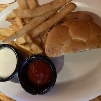 Bobby Q - Mesa - Sliced BBQ Beef Brisket Sandwich, fries, ranch and ketchup - New American Near Me - Mesa, Arizona Bobby Q - Mesa - Sliced BBQ Beef Brisket Sandwich, fries, ranch and ketchup - New American Near Me - Mesa, Arizona