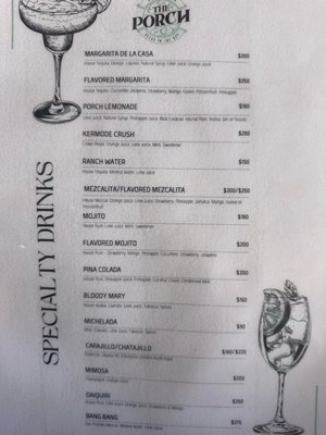 Menu photo 1 The Porch Cabo San Lucas, BCS Menu photo 1 The Porch Cabo San Lucas, BCS