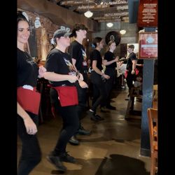 Babe's Chicken Dinner House - Line dancin staff at Babe's in Roanoke, TX
