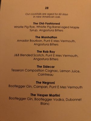 Menu photo 1 Ty Bar New York, NY Menu photo 1 Ty Bar New York, NY