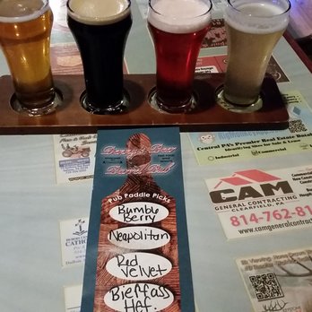 Denny's Beer Barrel Pub - Beer sampler flight - Pubs Near Me - Clearfield, Pennsylvania Denny's Beer Barrel Pub - Beer sampler flight - Pubs Near Me - Clearfield, Pennsylvania