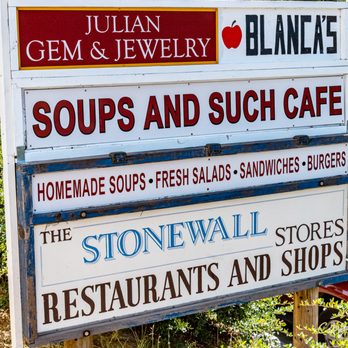 Soups & Such Cafe' - a sign for a restaurant - Sandwiches Near Me - Julian, California Soups & Such Cafe' - a sign for a restaurant - Sandwiches Near Me - Julian, California