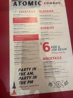 Menu photo 8 Atomic Cowboy - Colfax Denver, CO