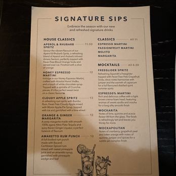The Mitre - Signature drinks menu - Pubs Near Me - London, XGL The Mitre - Signature drinks menu - Pubs Near Me - London, XGL