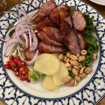 Ayada Thai - Their Thai sausage appetizer is delicious - Thai Near Me - Elmhurst, New York Ayada Thai - Their Thai sausage appetizer is delicious - Thai Near Me - Elmhurst, New York