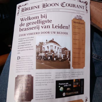 De Bruine Boon - Menu - Diners Near Me - Leiden, ZH De Bruine Boon - Menu - Diners Near Me - Leiden, ZH
