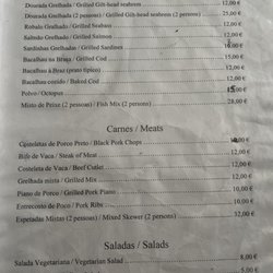 Grelhador de Alfama - Menu