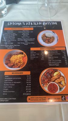 Menu photo 1 Chioma's African Cuisine Kennesaw, GA