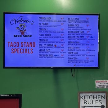 Valerie's Taco Shop - Tacos Near Me - Oceanside, California