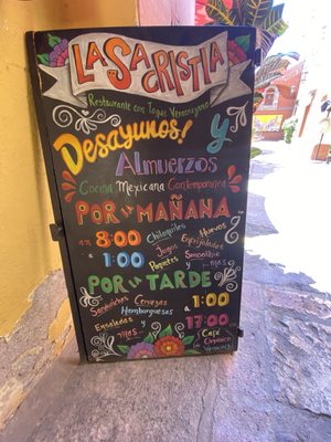 Menu photo 2 La Sacristía San Miguel de Allende, GUA Menu photo 2 La Sacristía San Miguel de Allende, GUA