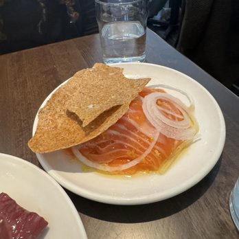 Chez Ma Tante - House salmon - New American Near Me - Brooklyn, New York