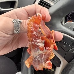 Dunkin' - A wad of cold bacon covered in grease.  Gross