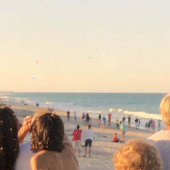 Ocean Grill - Space-X rocket launch, as seen from Ocean Grill--it's the orange dot - Seafood Near Me - Vero Beach, Florida
