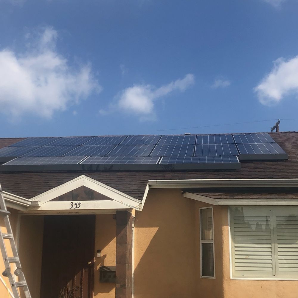 My cleaned solar panels My cleaned solar panels
