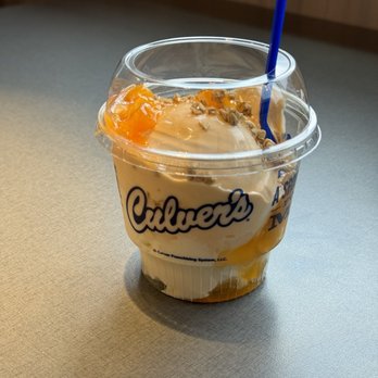 Culver's - Vanilla and Peach frozen custard - Ice Cream & Frozen Yogurt Near Me - Loveland, Colorado Culver's - Vanilla and Peach frozen custard - Ice Cream & Frozen Yogurt Near Me - Loveland, Colorado