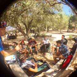Camp Spin Off - DJ Earwaxxx digging samples with the students