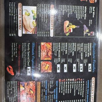 Captain Crab - Menu - Seafood Near Me - Sacramento, California