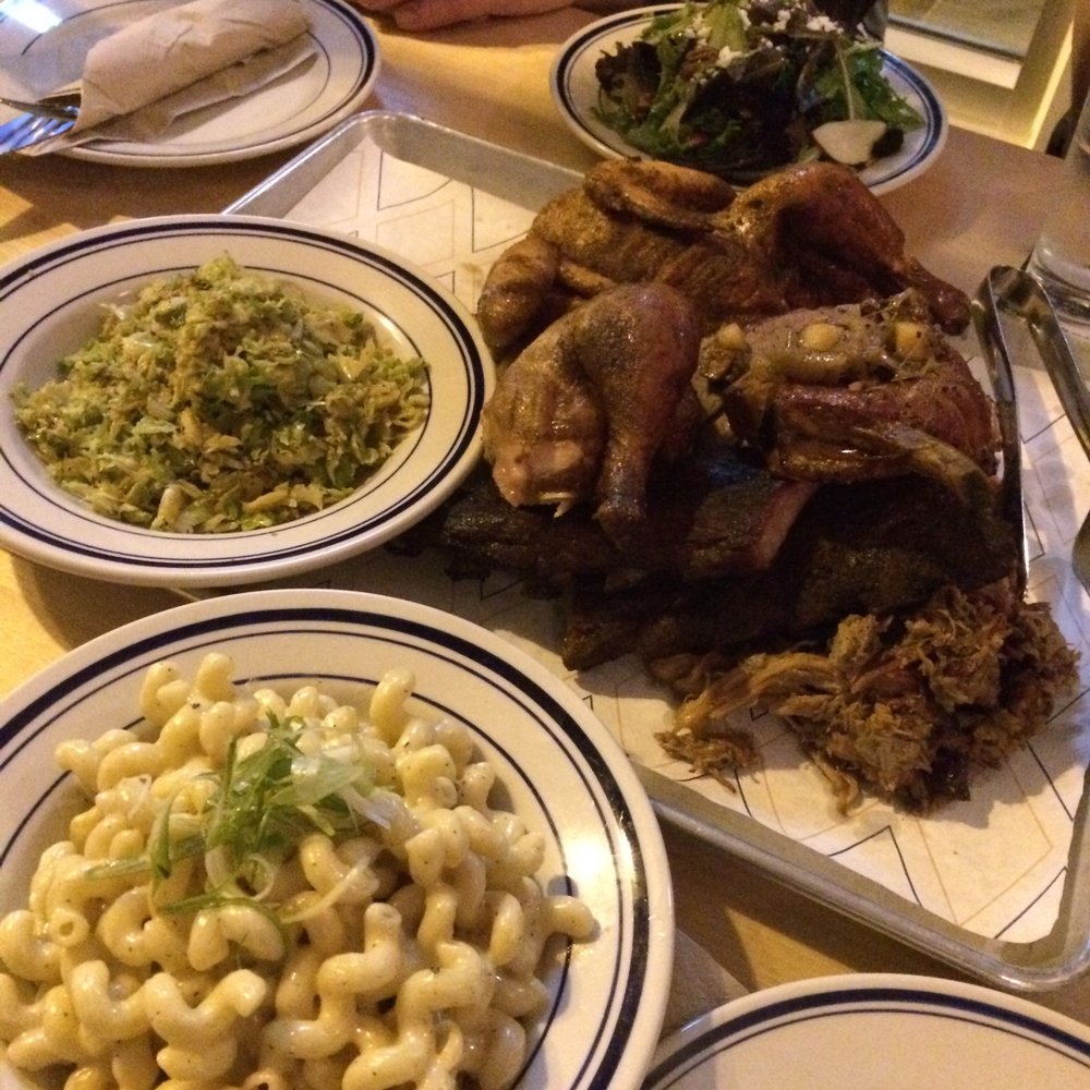 Meat - Mac n cheese and shredded brussel sprouts - Barbeque Near Me - Edmonton, Alberta Meat - Mac n cheese and shredded brussel sprouts - Barbeque Near Me - Edmonton, Alberta