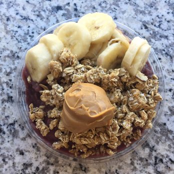 Boostin' Bowls - Pb & J bowl sub bananas for strawberries. - Juice Bars & Smoothies Near Me - Philadelphia, Pennsylvania