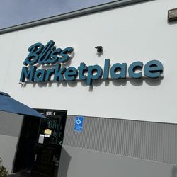Bliss Marketplace - Exterior signage of the building