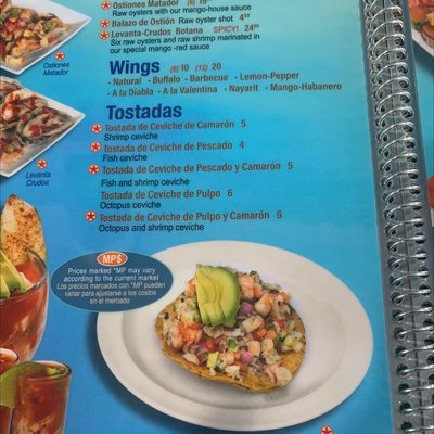 Menu photo 1 Mariscos El Camaron Coketo Blue Island, IL