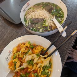 Lanzhou Beef Noodle - Lanzhou beef noodle soup, Tomato egg noodles