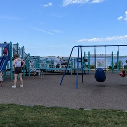 Nelson Street Recreation Area - Playground on a sunny clear day
