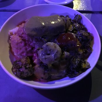 Lucky Robot Restaurant - Hamachi shrimp rematch with crispy Brussels sprouts and red curry - Sushi Bars Near Me - Austin, Texas Lucky Robot Restaurant - Hamachi shrimp rematch with crispy Brussels sprouts and red curry - Sushi Bars Near Me - Austin, Texas