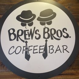 a coffee bar sign