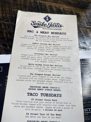 Menu photo 8 Smoke Justis Covington, KY