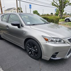 Blackout Window Tinting - Front right angle before tinting.