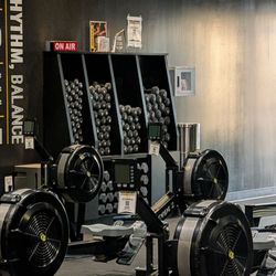 Row House Fitness Ashburn - Weights for the different classes