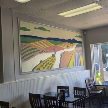 Bugsy's Grill & Brews - Central Valley inspired painting in progress - Burgers Near Me - Stockton, California