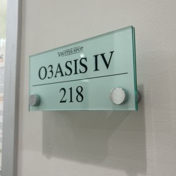 O3ASIS - Suite sign - IV Hydration Near Me - Long Beach, California