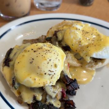 IHOP - Spicy Poblano Eggs Benedict Had no spice at all no breakfast taters when brought to the table. - Breakfast & Brunch Near Me - Greensburg, Pennsylvania