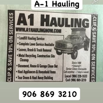 A -1 Hauling - Junk Removal & Hauling Near Me A -1 Hauling - Junk Removal & Hauling Near Me