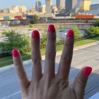 Br Nails - Dip manicure after 1 week - still look practically new - Nail Salons Near Me - Indianapolis, Indiana