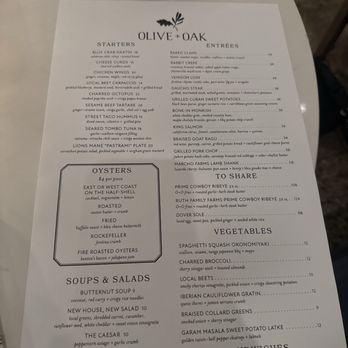 Olive + Oak - Menu - Wine Bars Near Me - Saint Louis, Missouri
