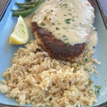 Doc's Seafood & Steaks - Special Parmesan crusted redfish - Seafood Near Me - Corpus Christi, Texas