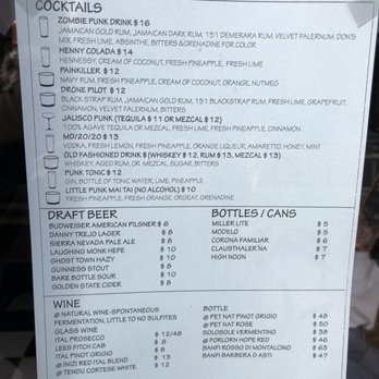 Pie Punks - Drink Menu - Pizza Near Me - San Francisco, California Pie Punks - Drink Menu - Pizza Near Me - San Francisco, California