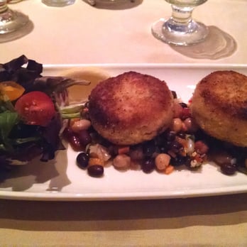 Solstice Restaurant & Wine Bar - Crab Cakes - enjoyed the corn & bean salsa and greens - Italian Near Me - Mississauga, Ontario