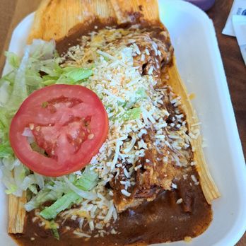 Jose's Taco - Beef tamale with cheese lettuce and tomato - Mexican Near Me - Oceanside, California
