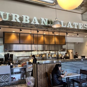 Urban Plates - Inside with sign - New American Near Me - Sunnyvale, California