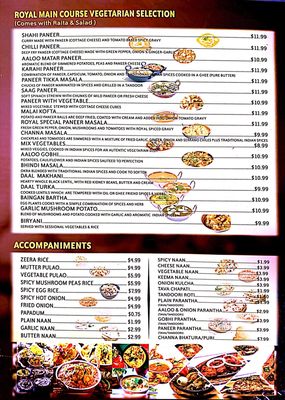 Menu photo 4 Royal Indian Buffet & Sweets Cambridge, ON