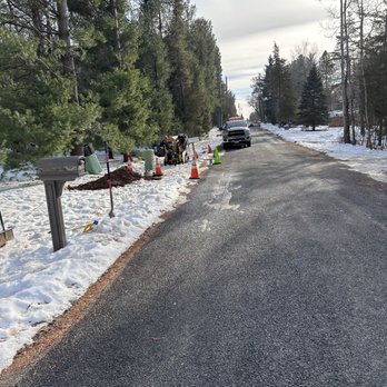 WD Telecom - Placing fiber mainline in this section - Excavation Services Near Me WD Telecom - Placing fiber mainline in this section - Excavation Services Near Me