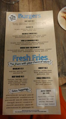 Menu photo 3 Chit Chat Burger Bar Vancouver, BC