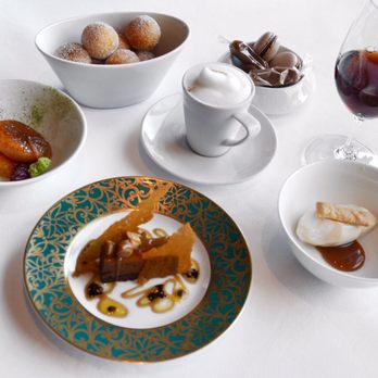 Per Se - Assortment of desserts - with Port wine - French Near Me - New York, New York Per Se - Assortment of desserts - with Port wine - French Near Me - New York, New York
