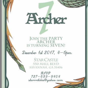 Savannah RumRunners Bakery & Cafe - Invitation I gave them for inspiration - Bakeries Near Me - Savannah, Georgia